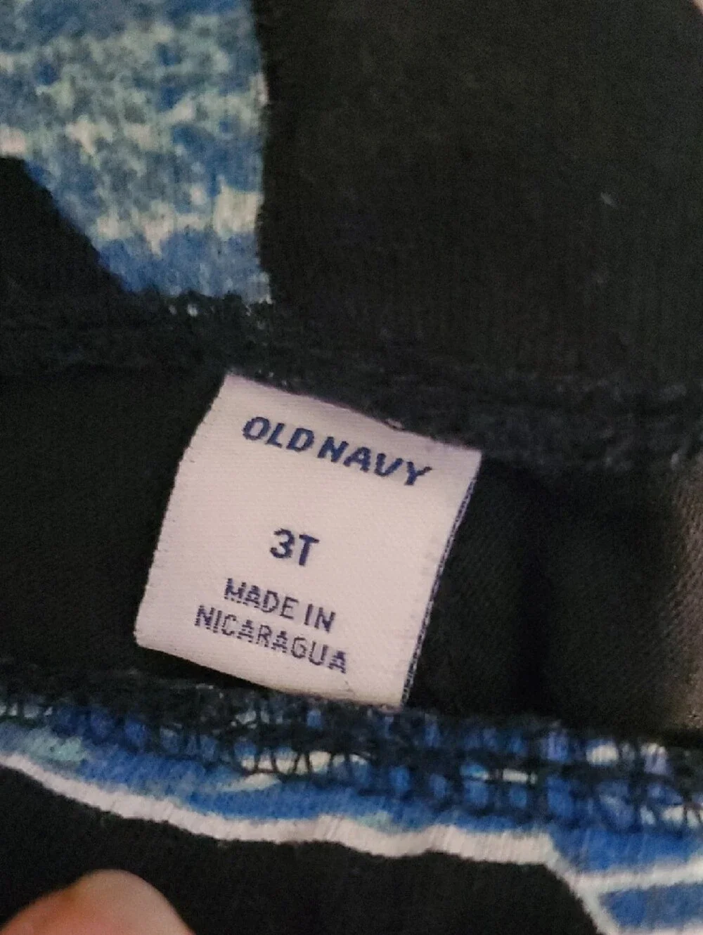 Old Navy Navy Blue Shark Print Jogger Sweatpants